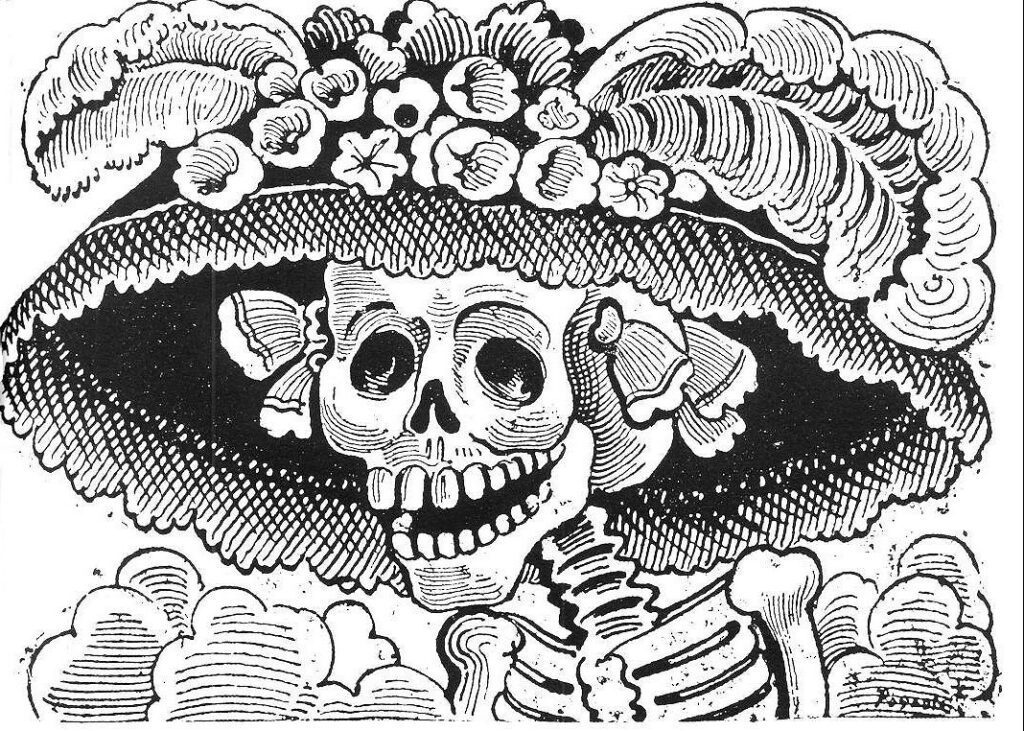 Calavera Garbancera de José Guadalupe Posada